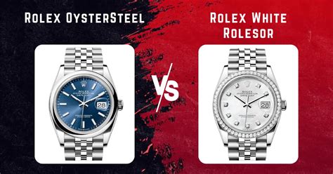 white rolesor vs oyster steel